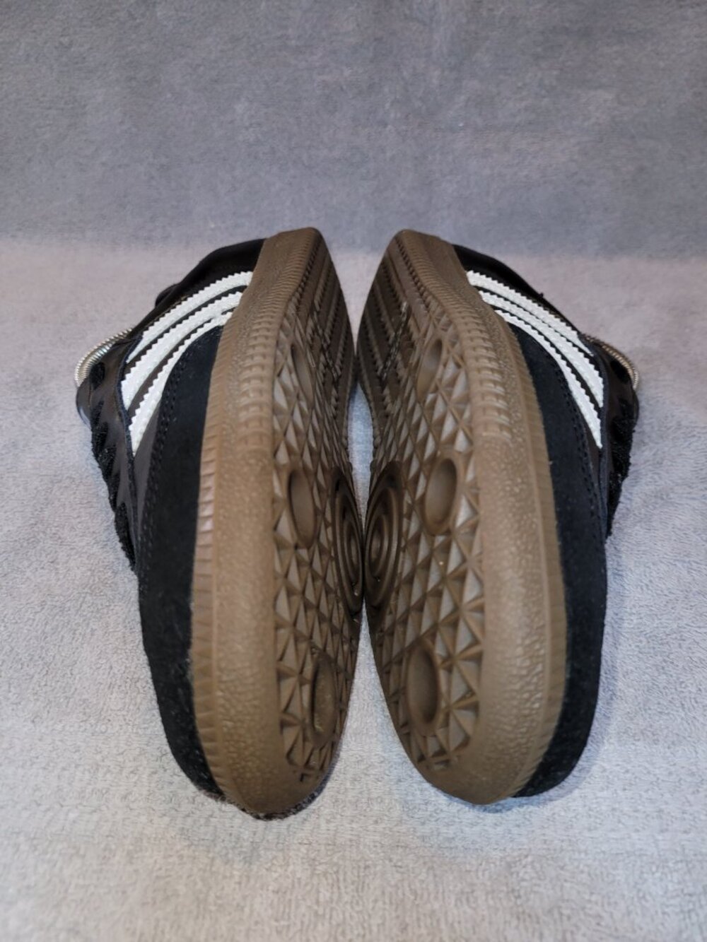 Adidas Samba OG Black Clear Granite Women's Leather Women's Size 6 Shoes IG9031 - Picture 13 of 16